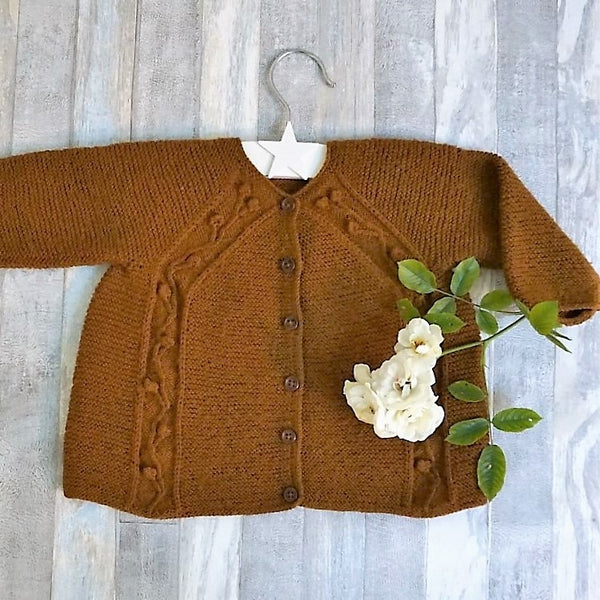 Uldklumpers Blomsterrillecardigan