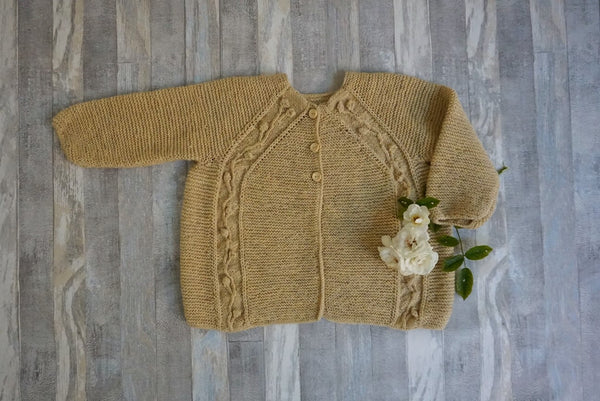 Uldklumpers Blomsterrillecardigan
