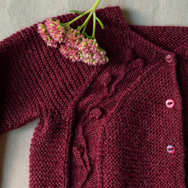 Uldklumpers Blomsterrillecardigan