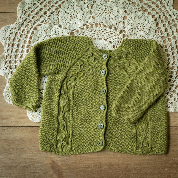 Uldklumpers Blomsterrillecardigan